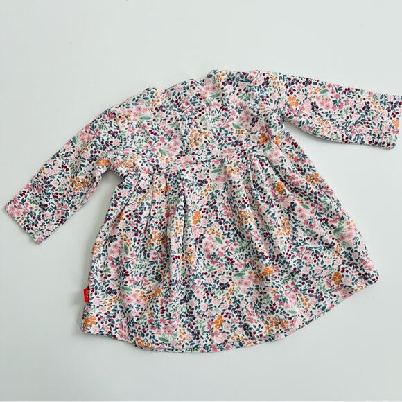 Magnetic Me ditsy floral dress long sleeve pink red yellow white baby - Picture 2 of 3